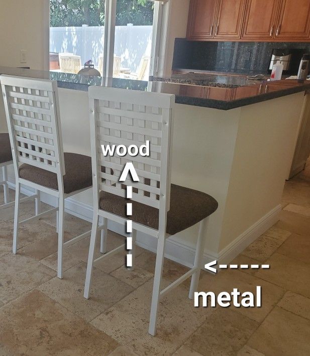 Solid Metal Country Bar Stools