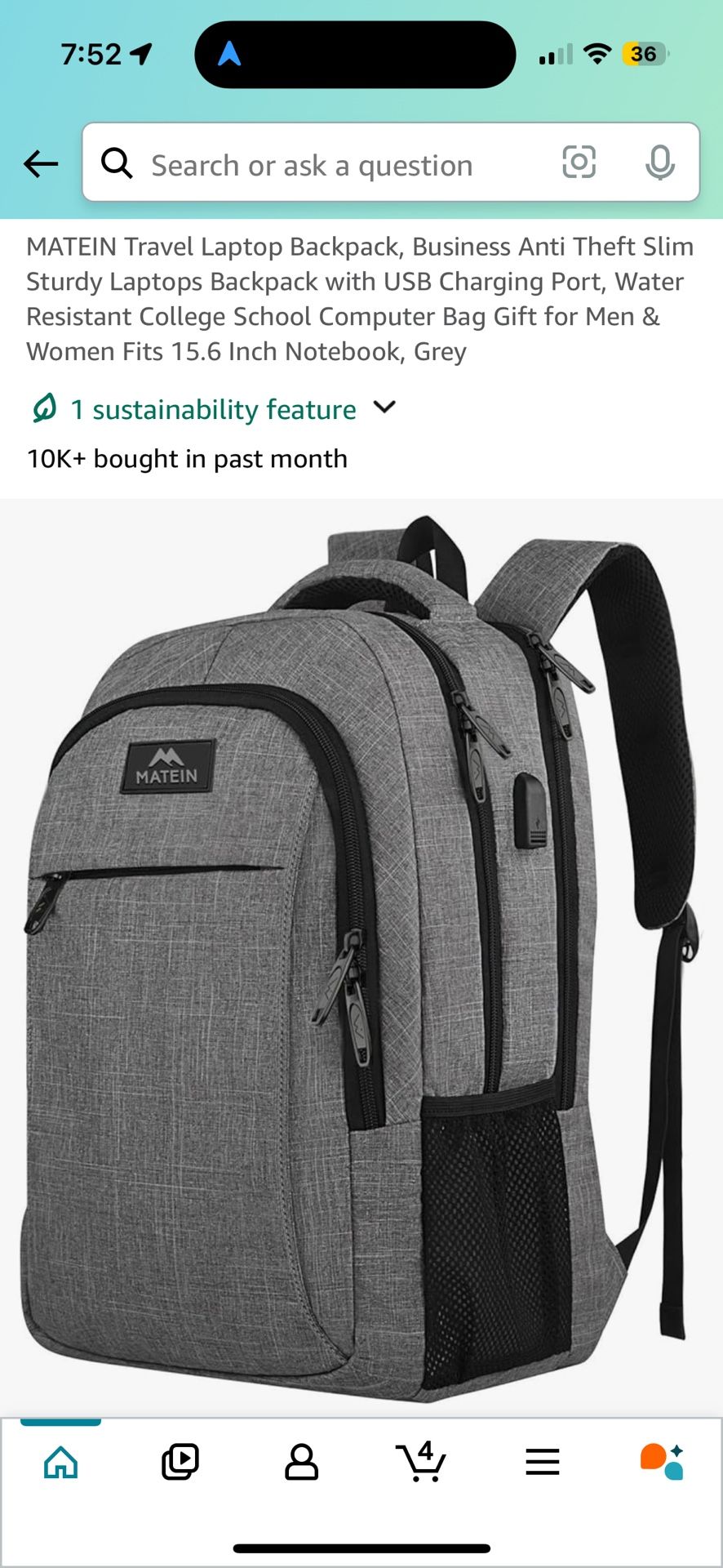 Matein Laptop Backpack