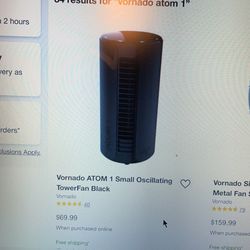 Vorando Atom 1 Desk Fan