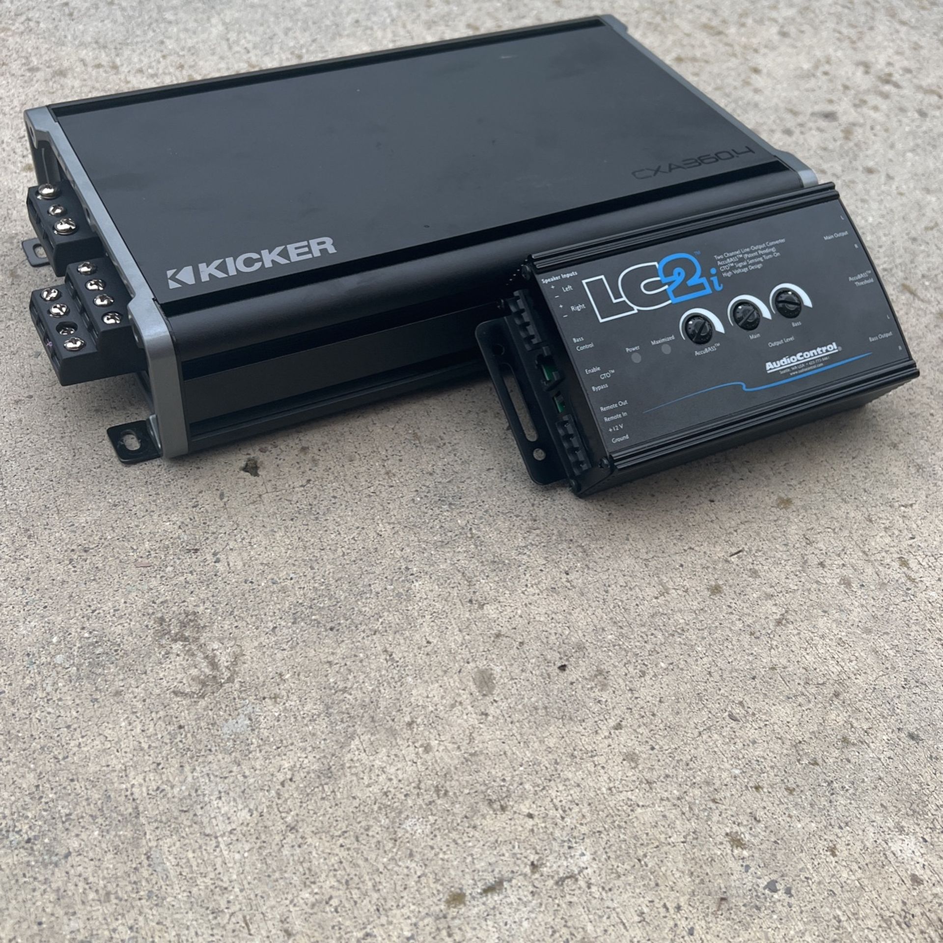 KICKER (CXA360.4) AMP / AudioControl LC2i for Sale in Trabuco Canyon