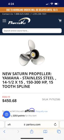 New Solas Saturn Propeller