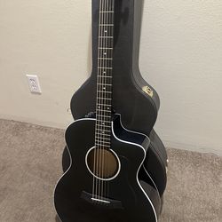 Taylor 214ce-BLK Plus Grand Auditorium Acoustic-Electric Guitar - Black