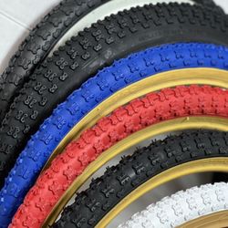 New!!! 20 x 1.75 Red, Black,Blue Gum, All Black, and Black white wall Duro Bmx Tire