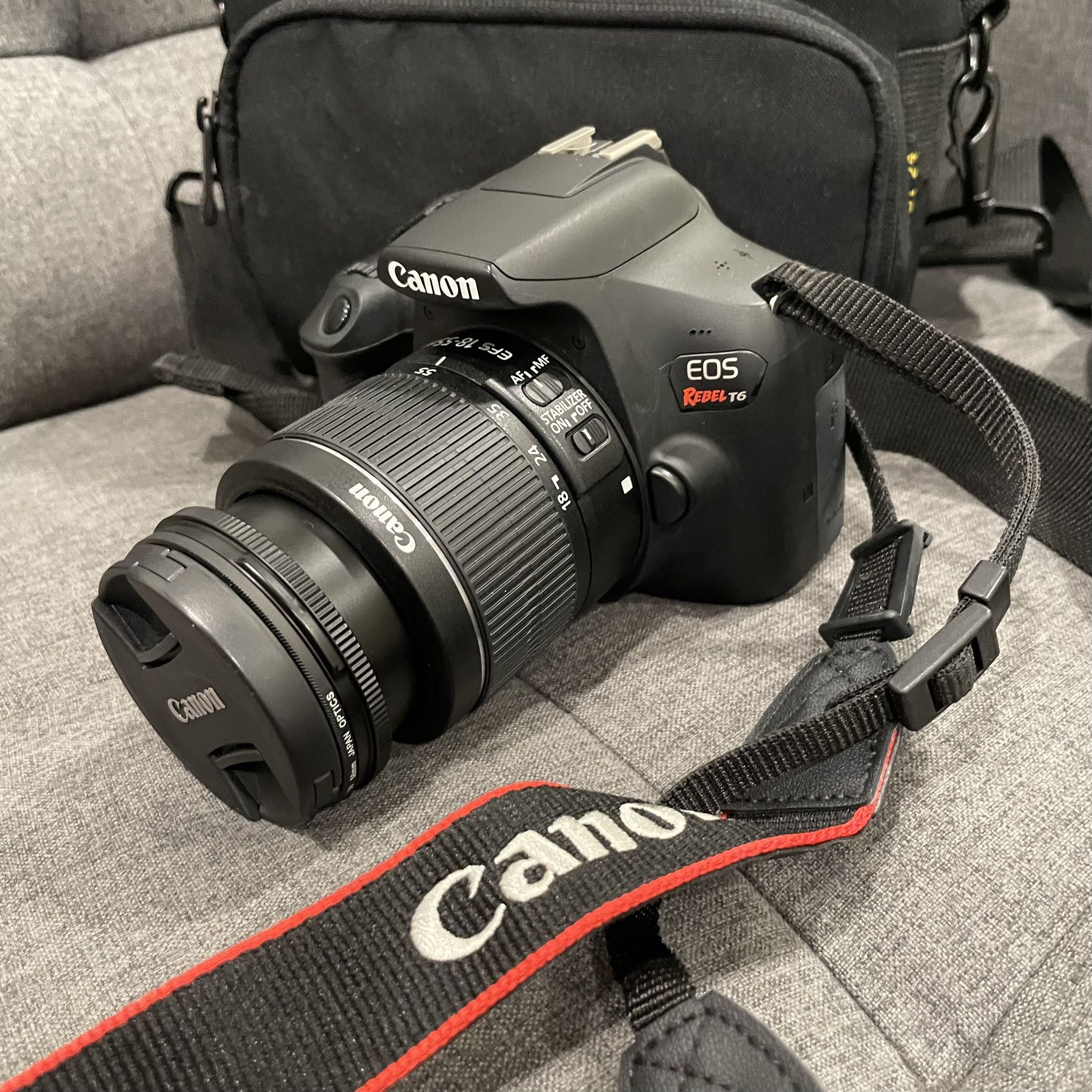 Canon EOS rebel T6 DSLR Camera With 18-55mm lens