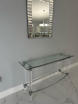 Mesa consola con espejo
