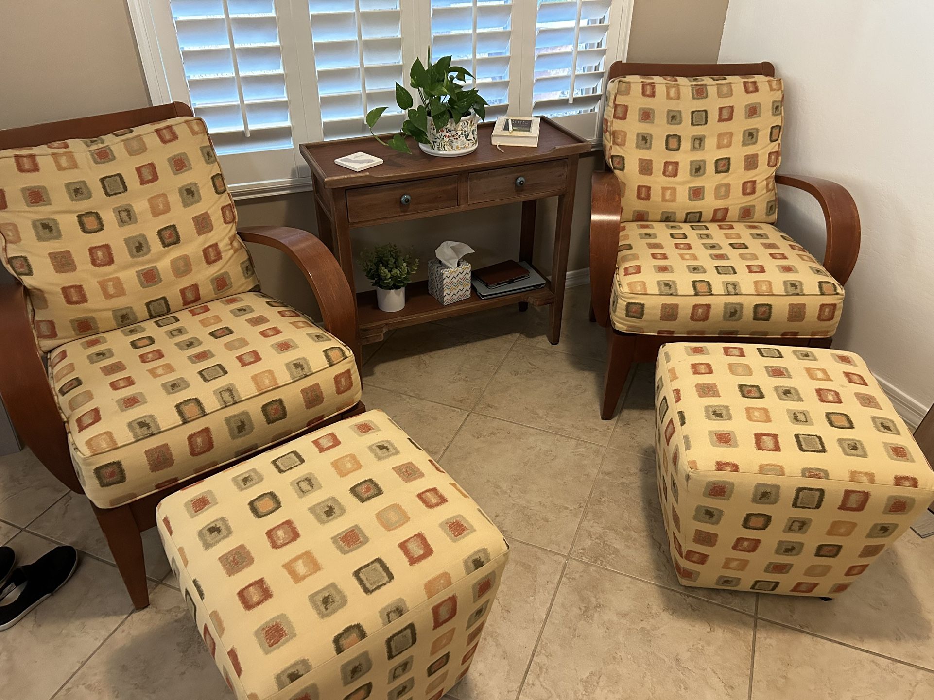 Ethan Allen Chairs - Ottomans