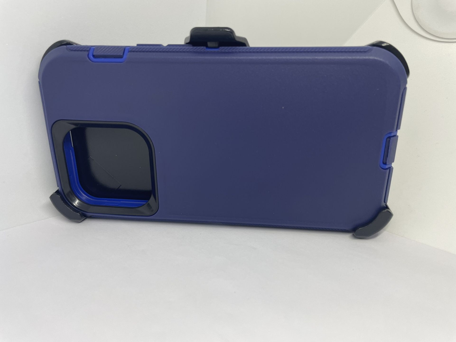 For iPhone 13 Pro Blue Belt clip Case Holster Defender Funda Protector