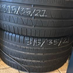 (2) 21” Pirelli 315/35/21 Used Tires Good Condition