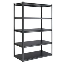 Whalen Z-Beam 5-Shelf Steel Storage Rack, Adjustable Shelves, 48" X 24" X 72"