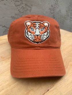 Tiger Buckle Hat / cap (Explore by Lids) Endangered Species Dad Orange fonce Strapback/ Adjustment Buckle