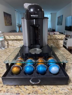 Nespresso VertuoLine Coffee & Espresso Machine + Capsule Drawer + Pods