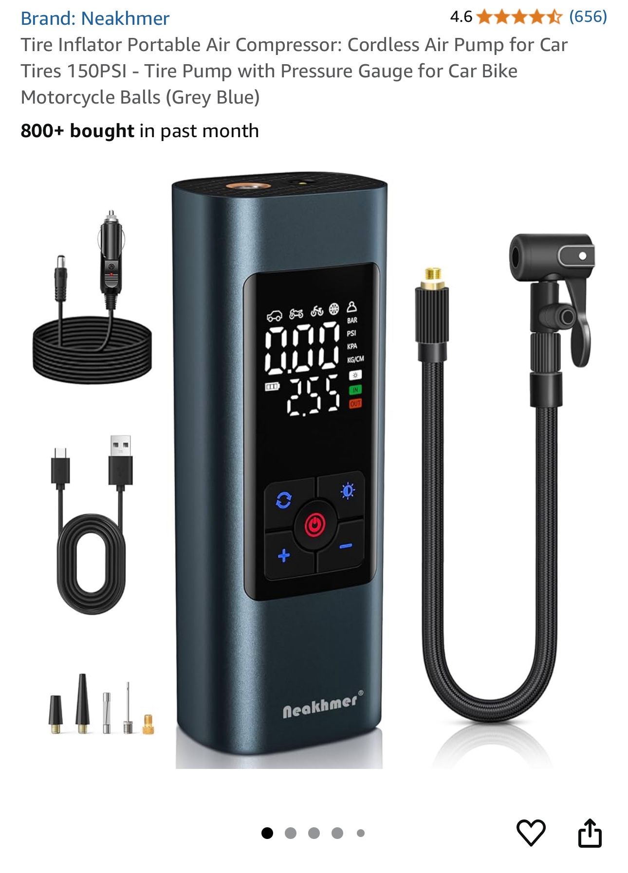 Tire Inflator Portable Air Compressor