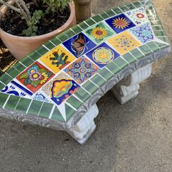 Concrete Talavera Bench