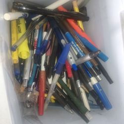 Free Bag Of Pens And Pencils 