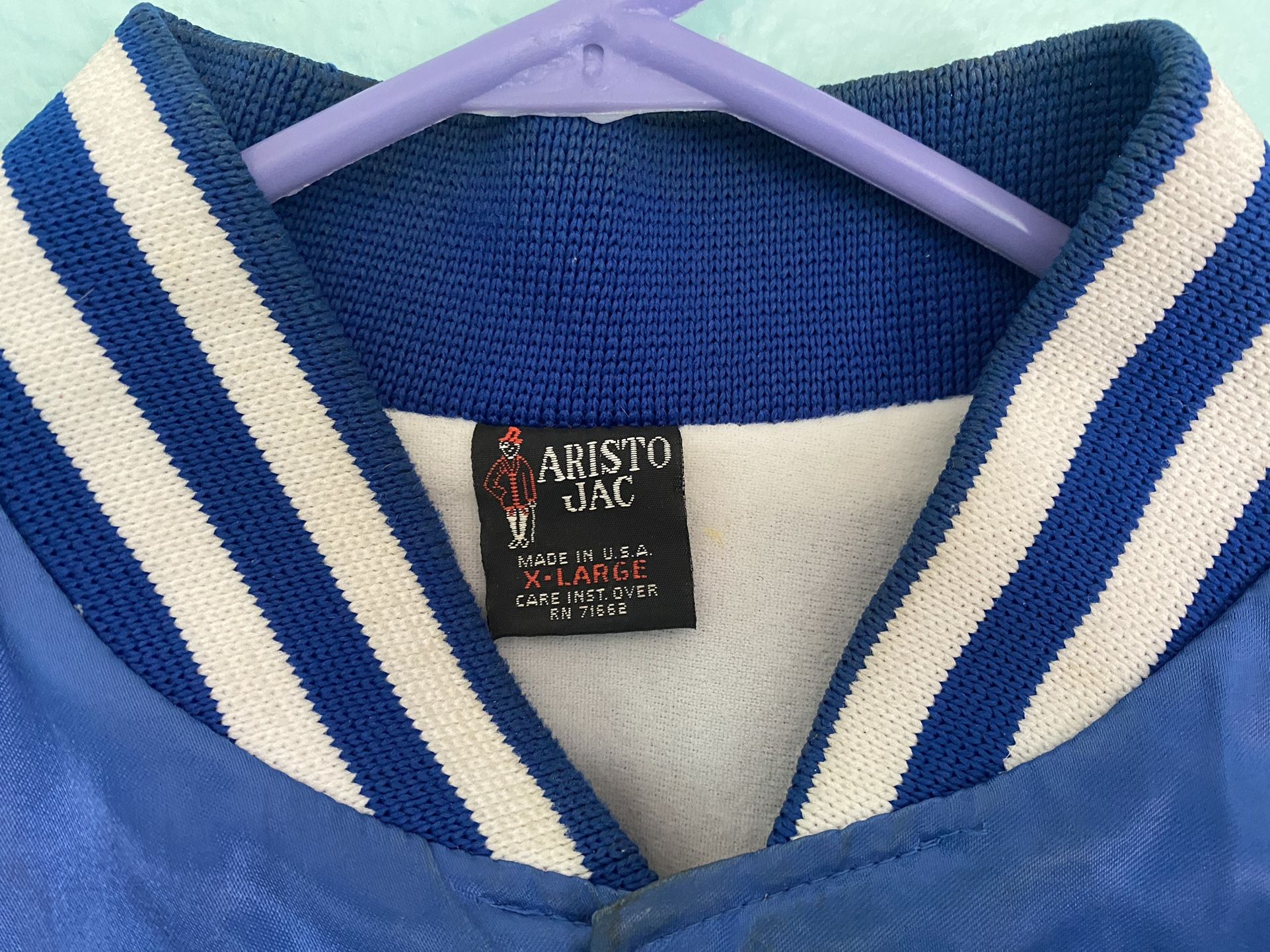 Authentic Vintage 80s DODGERS Satin XL JACKET Aristo Jac Made USA 3