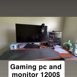 Gaming Pc And Monitor 