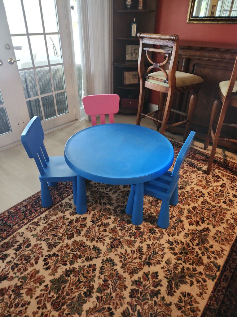 Ikea Children's Table And 3 Chairs  FREE
