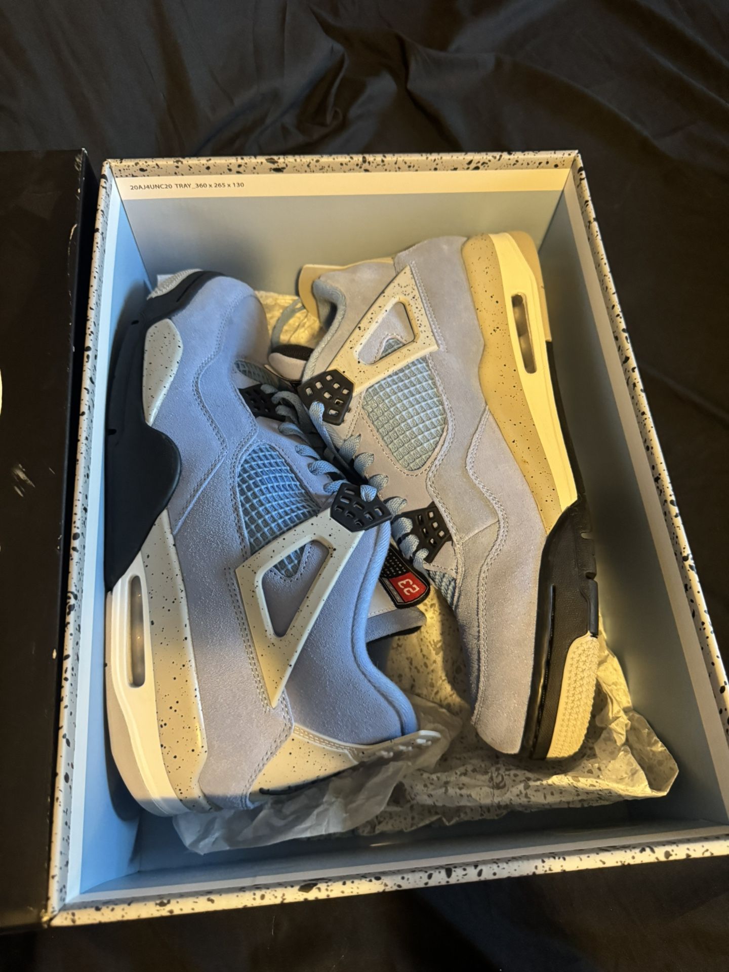 Size 12 Jordan 4s Barley Worn