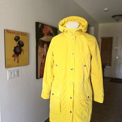 Lauren Ralph Lauren yellow nylon waterproof parka parka