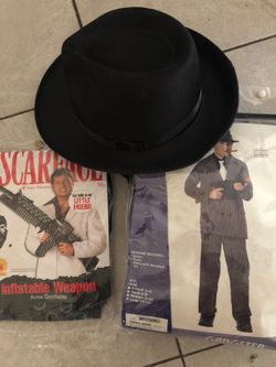 Halloween Costume Kids 20s Gangster Costume Large 10-12