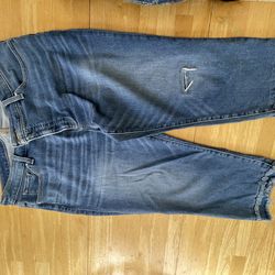 Three pairs of Chico brand stylish so slimming boyfriend crop pants size 16p/3p