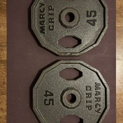 Two 45lb plates - For Strength Training 