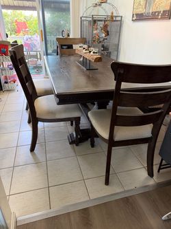 Dining room set and. A bar