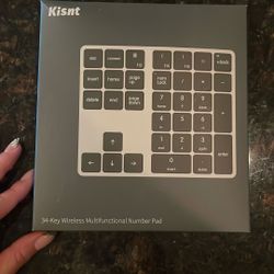 Kisnt 34-Key Wireless Multifunctional Number Pad