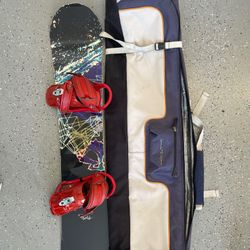 Burton Balance 157.5 Snowboard, Bindings, Bag