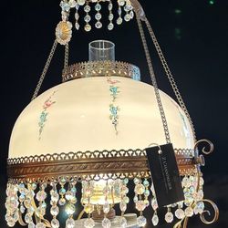 Victorian Electrified Hanging Lamp 