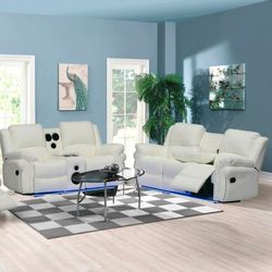 Recliner Sofa Set ⭐️ Juego De Sofas Reclinables 
