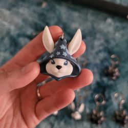 Bunny Wizard Keychain 
