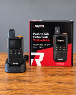 Rapid Radios G1 Nationwide Push-to-Talk Walkie Talkie – With Box
