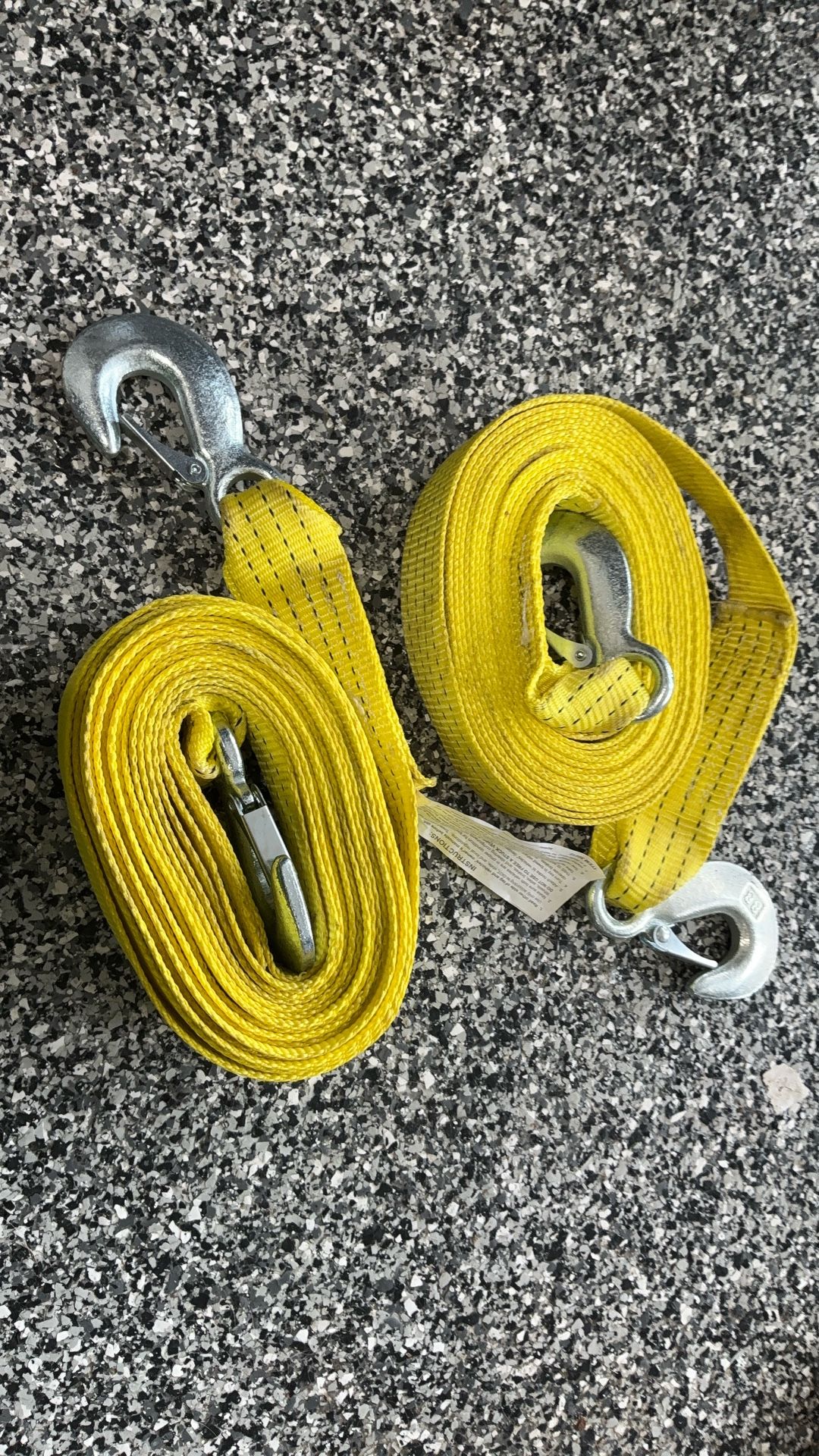 Two 8400LB 20’ Tow Straps Haul-Master