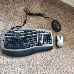 Microsoft Keyboard And Mouse With Wireless Receiver