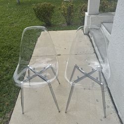 4 Acrylic Chairs