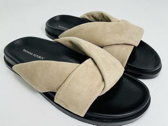 Banana Republic Leather Knot Slide Sandal