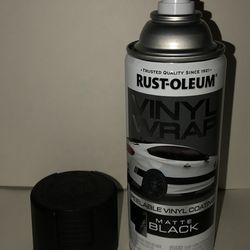 NEW Rust-Oleum Automotive Vinyl Wrap Matte Black Peelable Coating Spray Paint, 11 oz Rustoleum