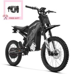 HAPPYRUN G300 Pro Electric Dirt Bike for Adults, 72V 30Ah Battery, 6500W Motor, 50 MPH Speed, 70 Mile Range, 350 Lbs Load Capacity, Hydraulic Brakes
