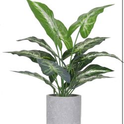 16" Small Fake Plants Artificial Potted Faux Plants for Office Desk Shelf Bathroom Home Decor