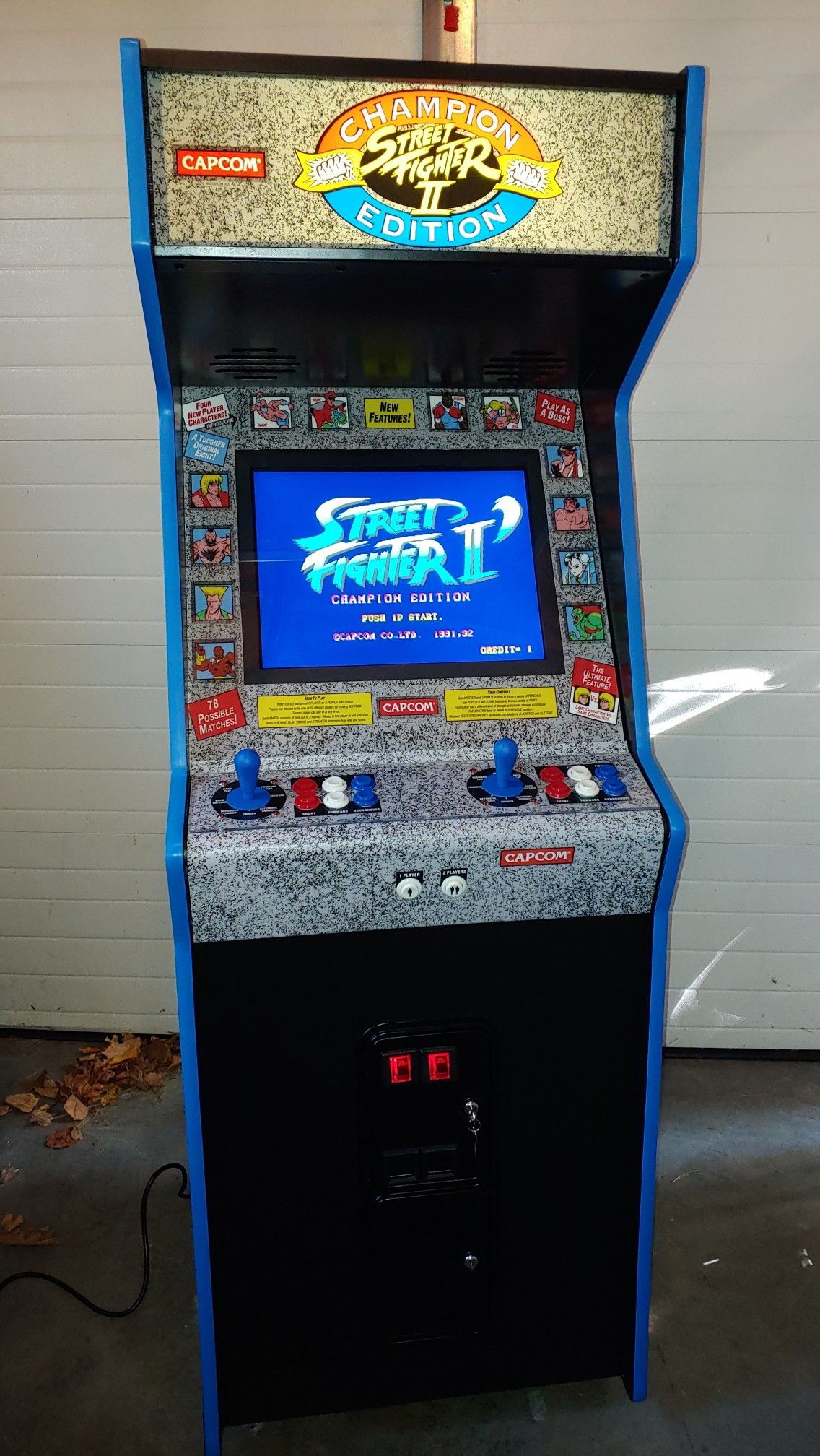 Street Fighter 2 champion edition arcade multigame plays 1300 games