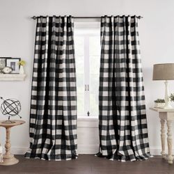 4- Buffalo Plaid Drapes
