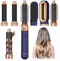 Hair Dryer Brush 5 in 1, Negative Ion Blow Dryer Brush Set -110,000 RPM High- Speed Hot Air