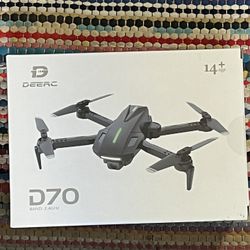 Brand New  DEERC Drone with Camera, D70 Drones with Camera for Adults 1080P HD