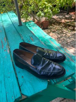 Vintage Gucci Apron-Toe Loafers (Size 12)