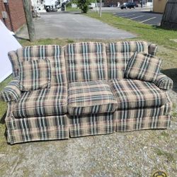 Sofa Bed & 2 throw Pillows 