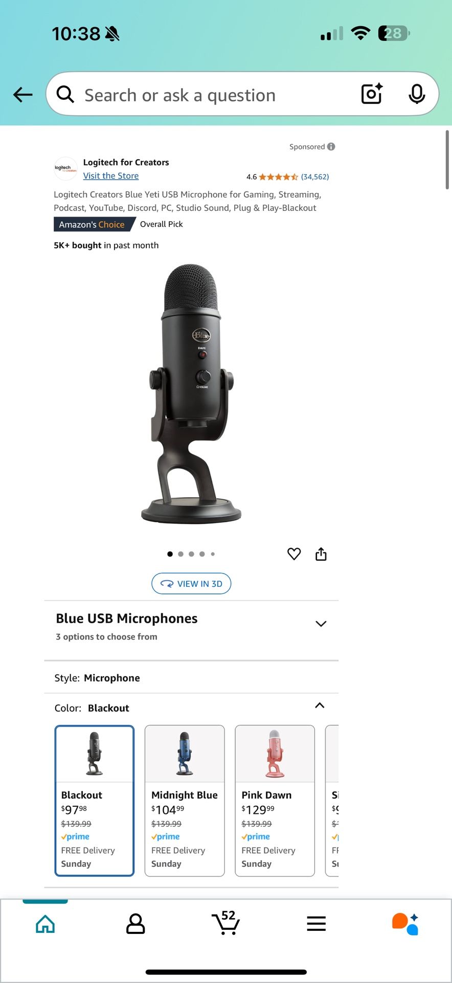 Blue Yeti Microphone 