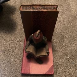  Vintage Scholarly Fez And Vest Monkey Bookend