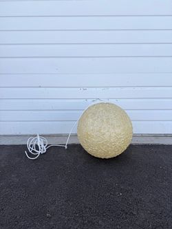 Sculptural Textured Globe Lamp
