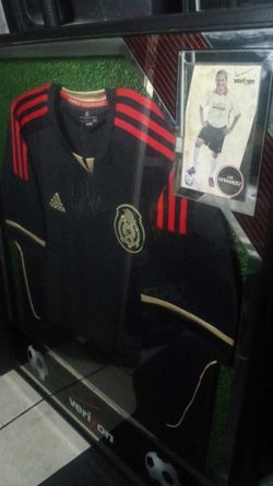 Framed And Signed Mexican Jersey
